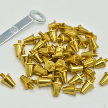 PUREPLAY 'TOTAL GOLD' SG STUDS 11/13MM